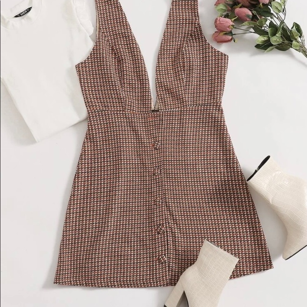 SHEIN plus-size pinafore skirt